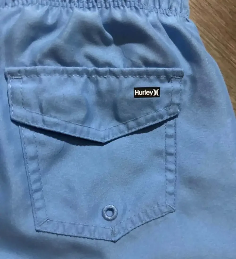 Hurley Board Shorts Boys Size M Blue Swim Trunks